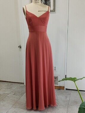 David's Bridal | Dresses | Davids Bridal Charmeuse Fluttersleeve Aline  Bridesmaid Dress | Poshmark